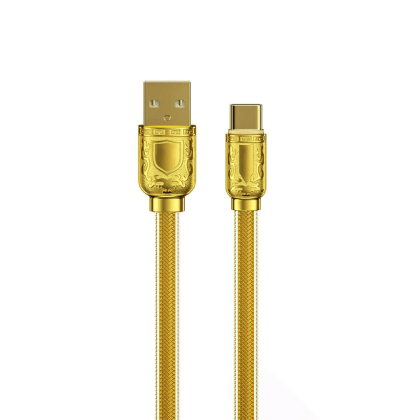 złoty piękny kabel usb iphone lightning (wszystkie modele) do szybkiego ładowania 30w 1m (kopia)