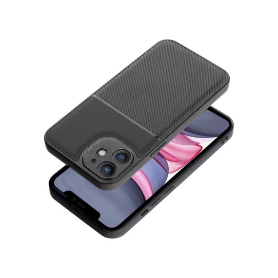 etui do iphone 11 elite black karbon, pancerne, wytrzymałe z osłoną na aparat, czarne