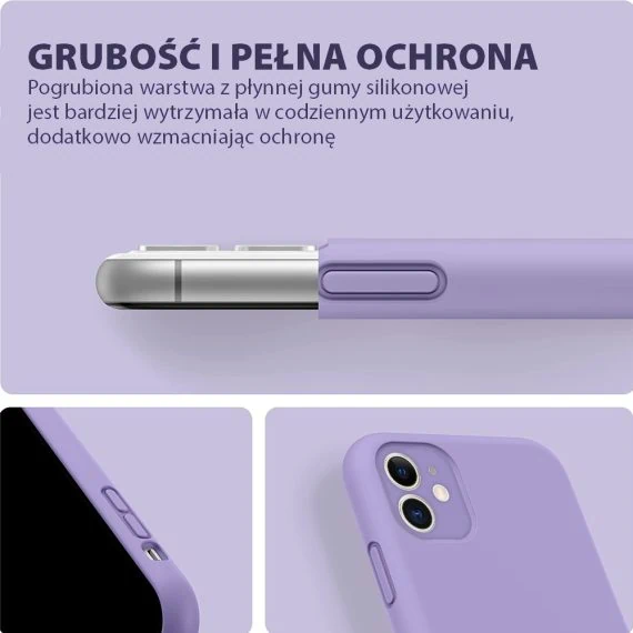 etui do iphone 11 silikonowe z mikrofibrą premium soft touch, bordowe (kopia)