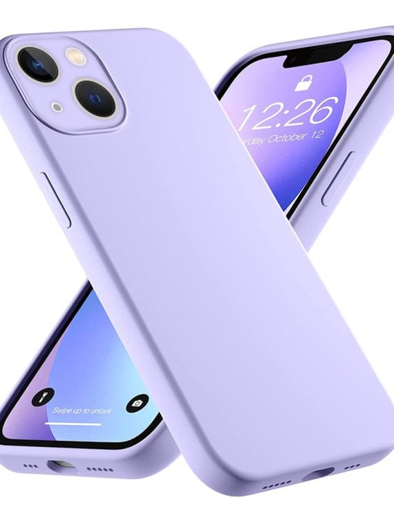 etui do iphone 13 mini silikonowe z mikrofibrą premium soft touch fioletowe liliowe (kopia)