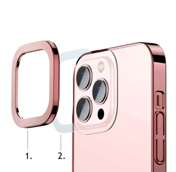 etui do iphone 13 pro pink sky krystalicznie czyste, różowe