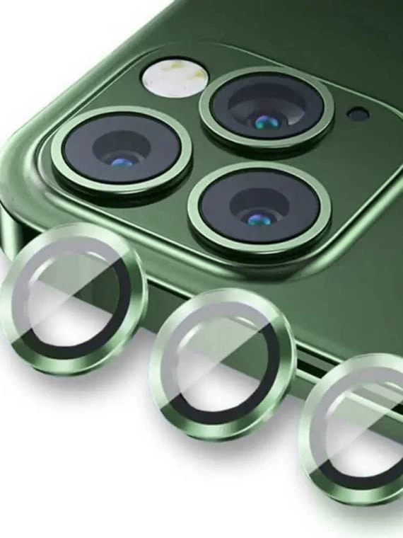 metalowa osłona obiektywów szkło na aparat iphone 13 pro alpejska zieleń