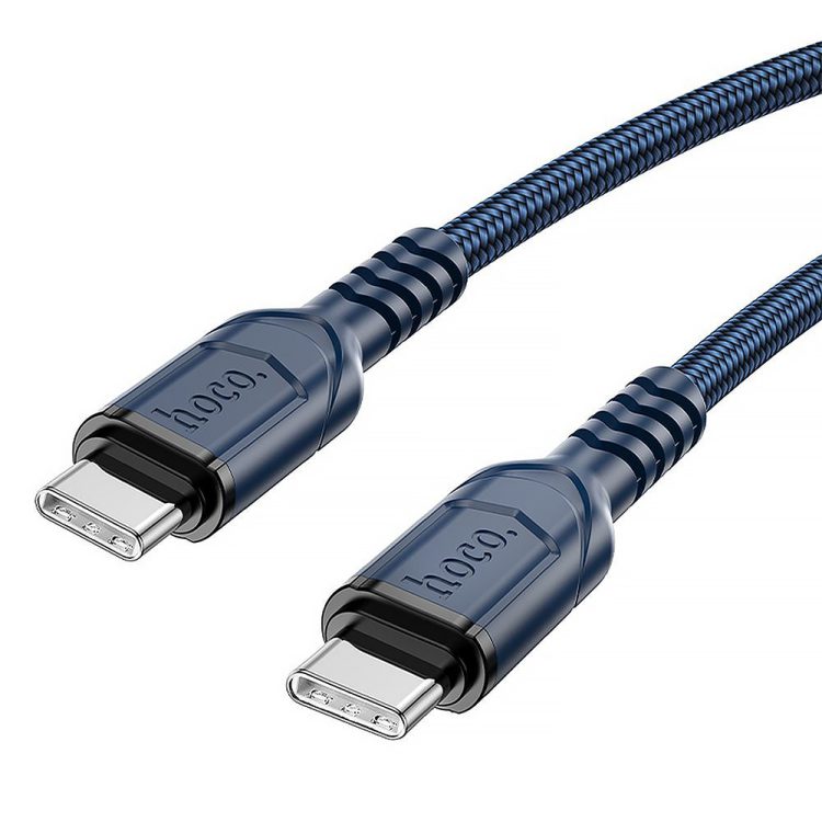 kabel 2xusb typ c do szybkiego ładowania, do iphone 15 (wszystkie modele) 1m granatowy