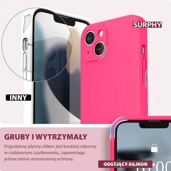 etui do iphone 13 mini silikonowe z mikrofibrą premium soft touch śliwkowy z ochroną na aparat (kopia)