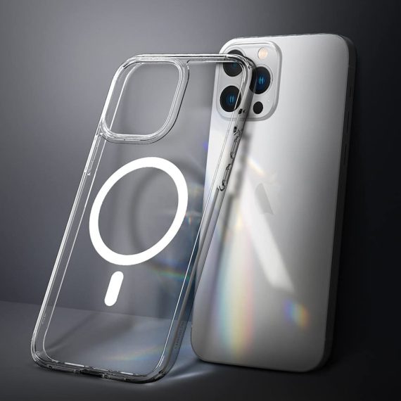 etui do iphone 13 pro max clear case przeźroczyste, elastyczny tył z magsafe (kopia)