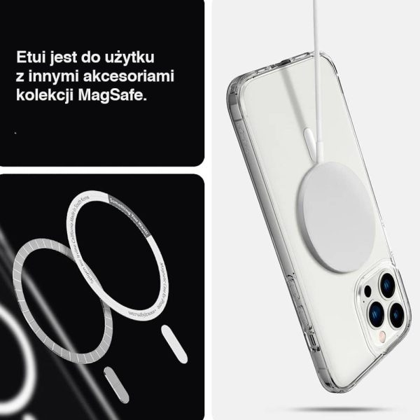 etui do iphone 13 pro max clear case przeźroczyste, elastyczny tył z magsafe (kopia)