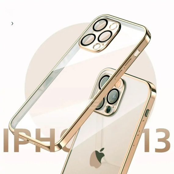 etui do iphone 13 pro max premium golden protect z osłoną kamery 9h czerwone złoto (kopia)