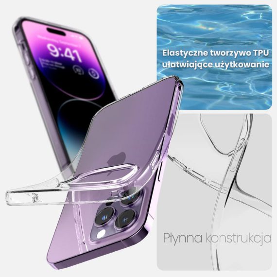 etui do iphone 14 pro max silikonowe transparentne