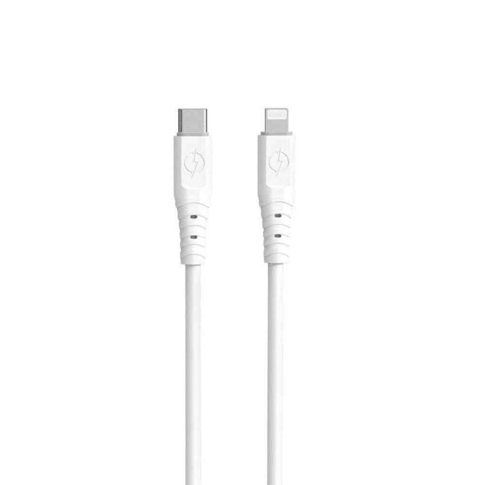 kabel usb typ c lightning iphone (wszystkie modele) 65w pd bardzo szybkie ładowanie, biały
