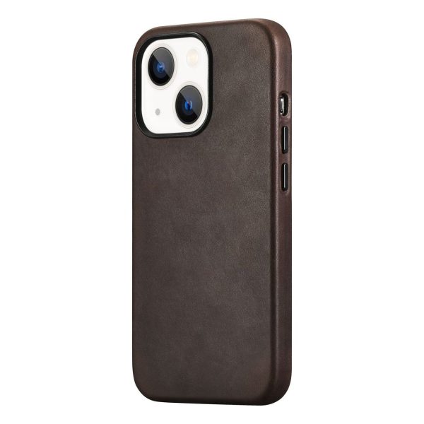 etui do iphone 13 leather case, skórzane kompatybilne z magsafe, brązowy