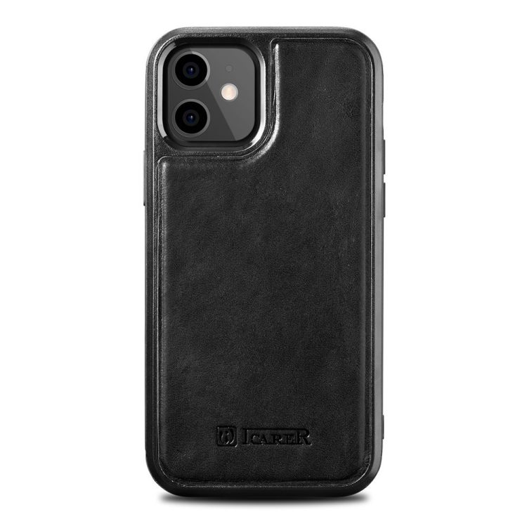 etui do iphone 12 mini z magsafe z naturalnej skóry, czarne