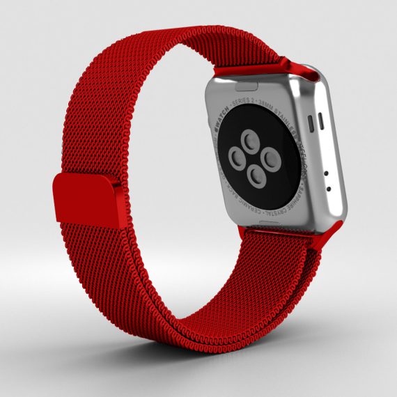 złota bransoleta milanese elegancka do zegarka apple watch 7 / 6 / 5 / 4 / 3 / se 38/40/41mm (kopia)