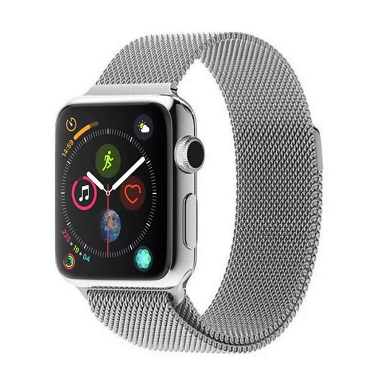 złota bransoleta milanese elegancka do zegarka apple watch 7 / 6 / 5 / 4 / 3 / se 38/40/41mm (kopia)