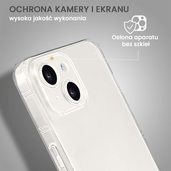 etui do iphone 12 camera armor z osłoną aparatu, przeźroczyste pancerne
