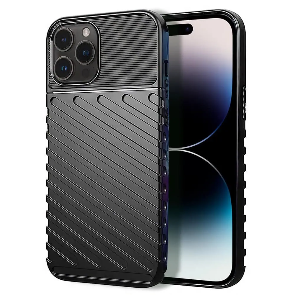 etui do iphone 14 pro wytrzymałe, precyzyjnie wykonane, black storm