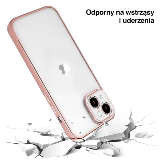 etui do iphone 14 pro gold limited edition przeźroczyste sulada oryginal, złoty (kopia)
