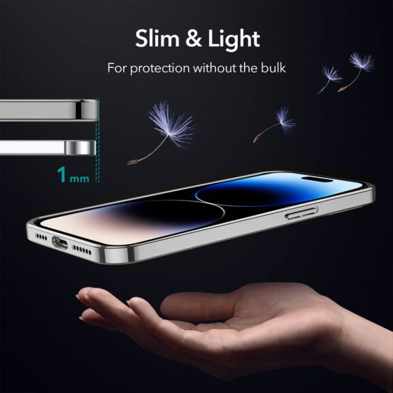 etui do iphone 14 pro przeźroczyste ze złotą ramką simple gold (kopia)