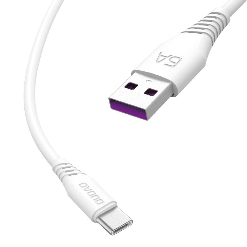 Kabel USB – TYP C PD100W, szybkie ładowanie do telefonu, laptopa, tabletu – 1m, biały