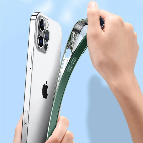 etui do iphone 13 pro max premium green magsafe z osłoną kamery, zielone alpejska zieleń