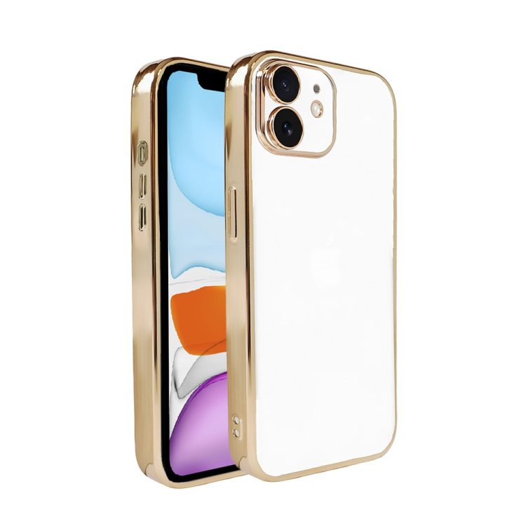 etui do iphone 11 slim golden z osłoną kamery, złote