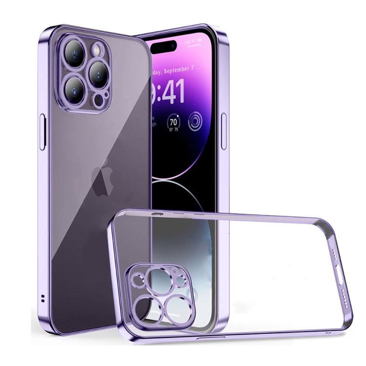 etui do iphone 14 pro max premium violet magsafe z osłoną kamery, foletowy (kopia)