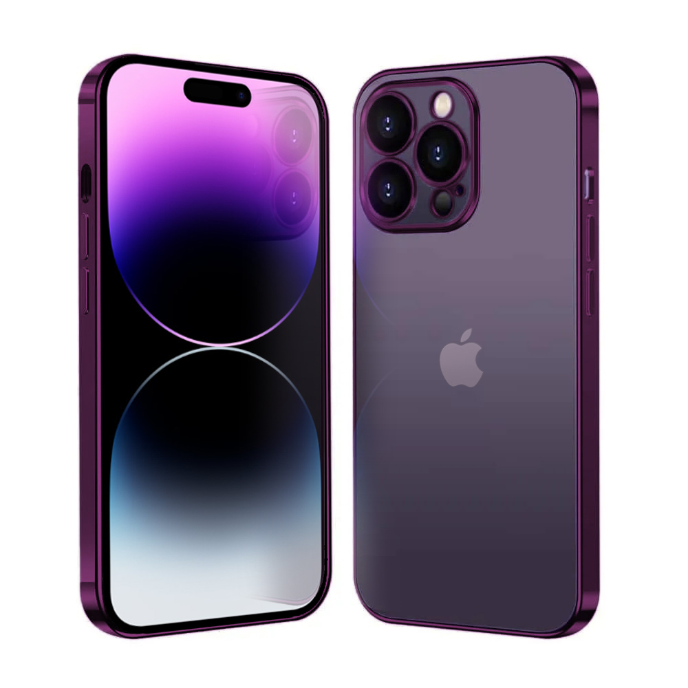 Etui do iPhone 14 Pro Violet Limited Edition przeźroczyste Sulada oryginal, purpurowe