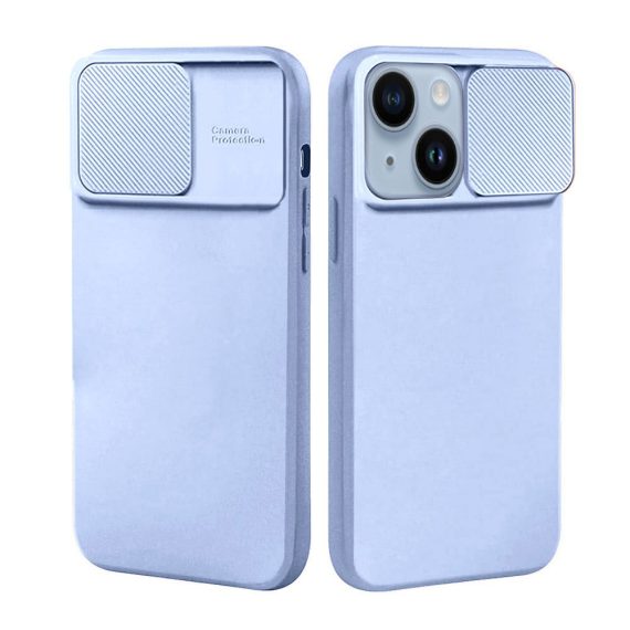 etui do iphone 14 silicone camera cover, ruchoma osłona kamery, różowe (kopia)