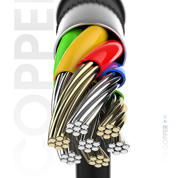 kabel usb – typ c ładowanie i transfer danych 1 m, pasuje do iphone 15 (wszystkie modele), szary
