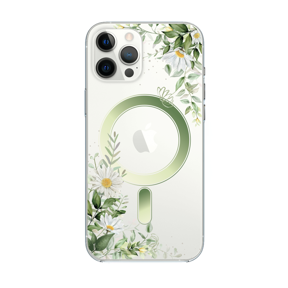 Etui do iPhone 12 Pro Flower MagSafe z nadrukiem, rumianek