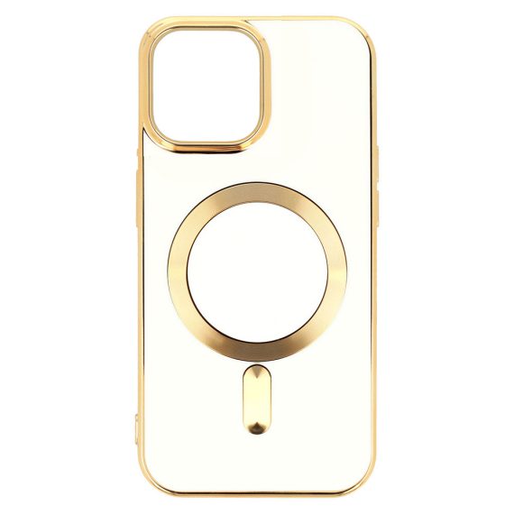 etui do iphone 11 magsafe z osłoną kamery, złote