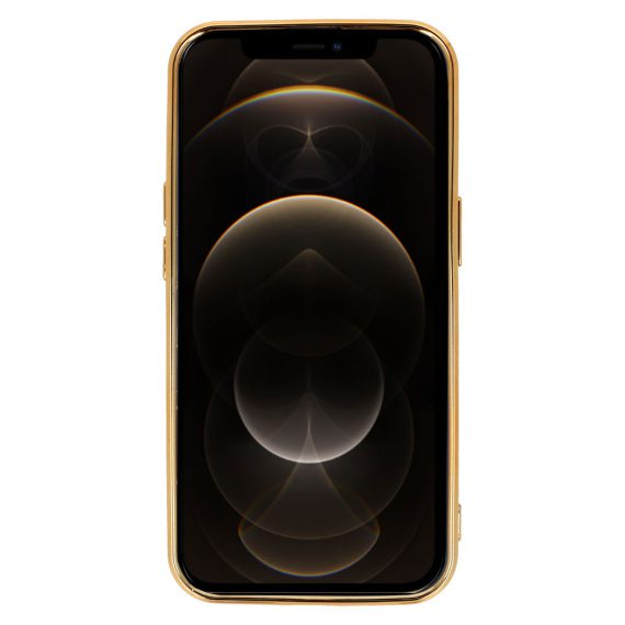 etui do iphone 12 pro liquid gold magsafe, czarne (kopia)