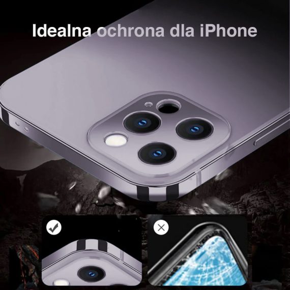 etui do iphone 14 pro luxury skin protect cienkie, metalowa ramka, fioletowe (kopia)