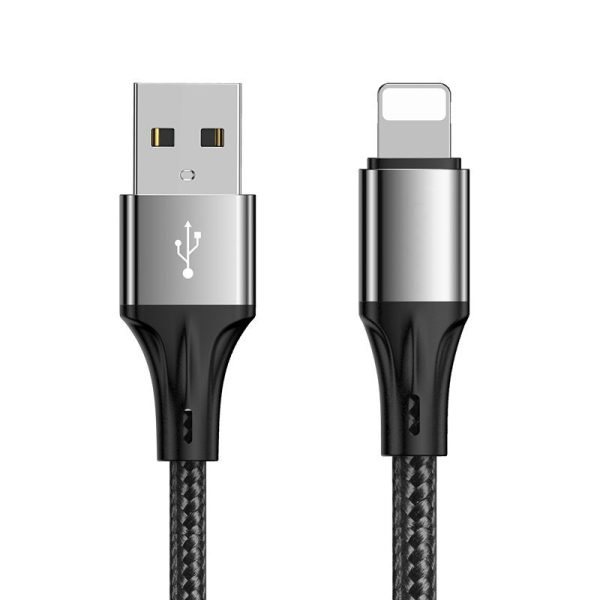 Kabel USB Lightning do iPhone SE/8/X/XR/XS/11/12/13/14 do szybkiego ładowania, 20 cm, czarny