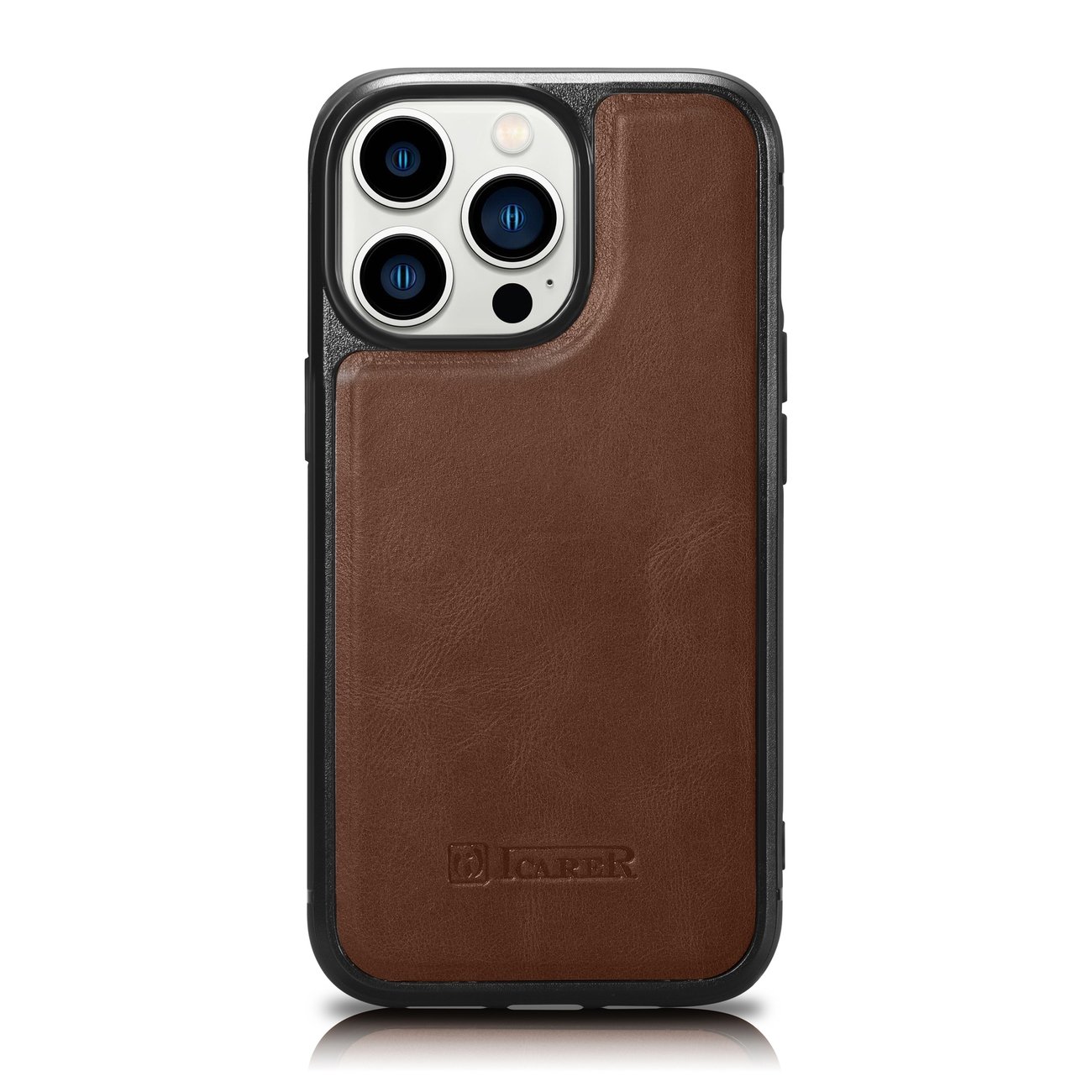 Etui do iPhone 14 Pro Max Wax Leather case, naturalna skóra z MagSafe, brązowe
