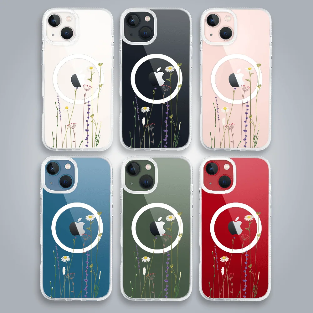 Etui do iPhone 13 MagSafe, wiosenne kwiaty (3)