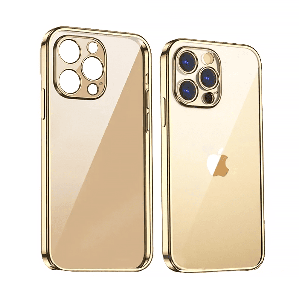 Etui do iPhone 13 Pro Max slim golden z osłoną kamery, złote