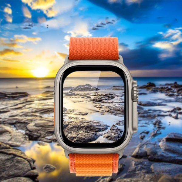 szkło hybrydowe 5d niewidoczne na cały ekran do apple watch ultra – 40 mm