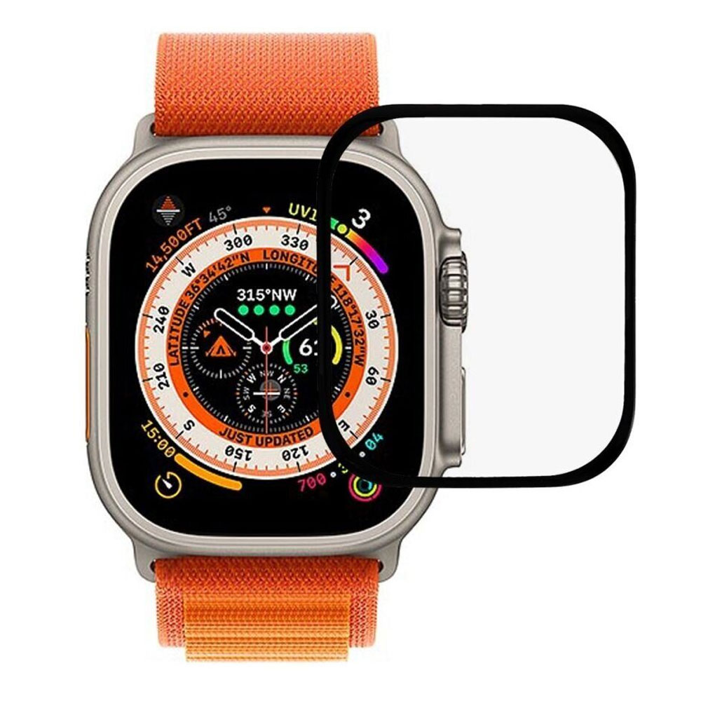szkło hybrydowe 5d niewidoczne na cały ekran do apple watch ultra – 40 mm