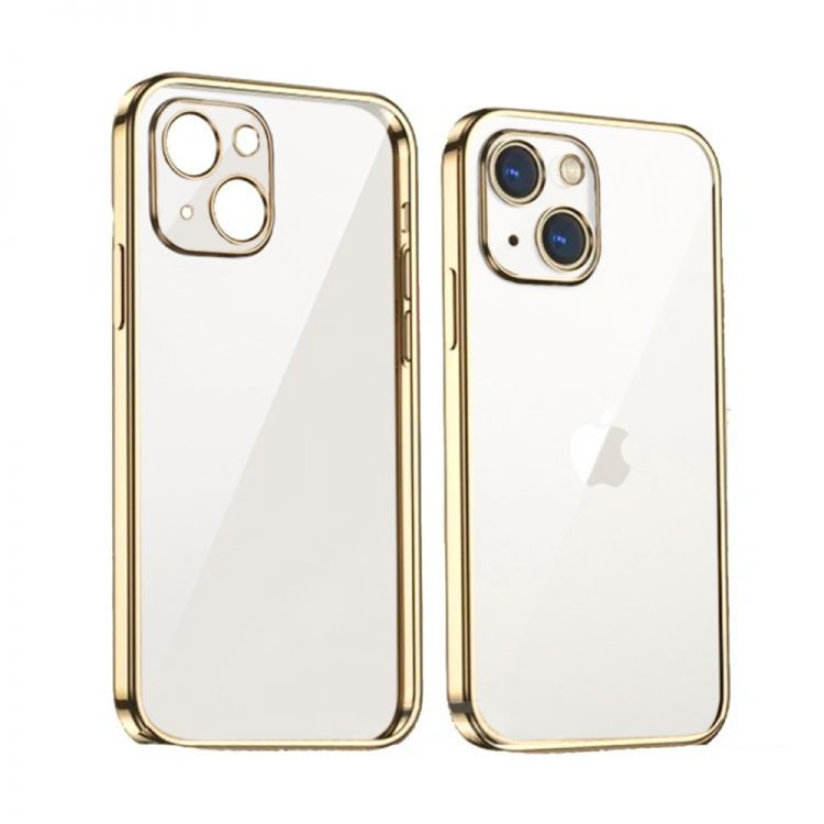 etui do iphone 13 premium golden z osłoną kamery, złote