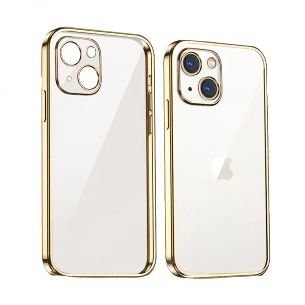 Etui do iPhone 13 slim golden z osłoną kamery, złote (PO ZWROCIE)