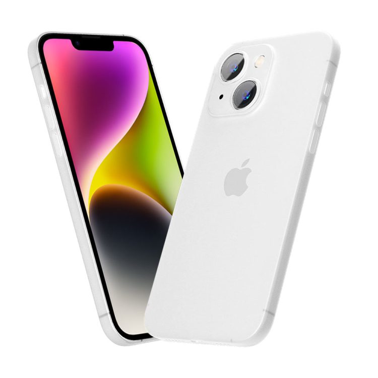 etui do iphone 14 cienkie półprzezroczyste skin shield