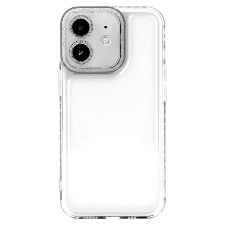 Etui do iPhone 12 Crystal Space kryształowa struktura, osłona na aparat, przeźroczyste