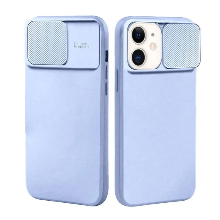etui do iphone 13 silicone camera cover, ruchoma osłona kamery, błękitne (kopia)