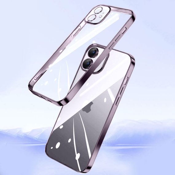etui do iphone 11 premium rose z osłoną kamery, fioletowe