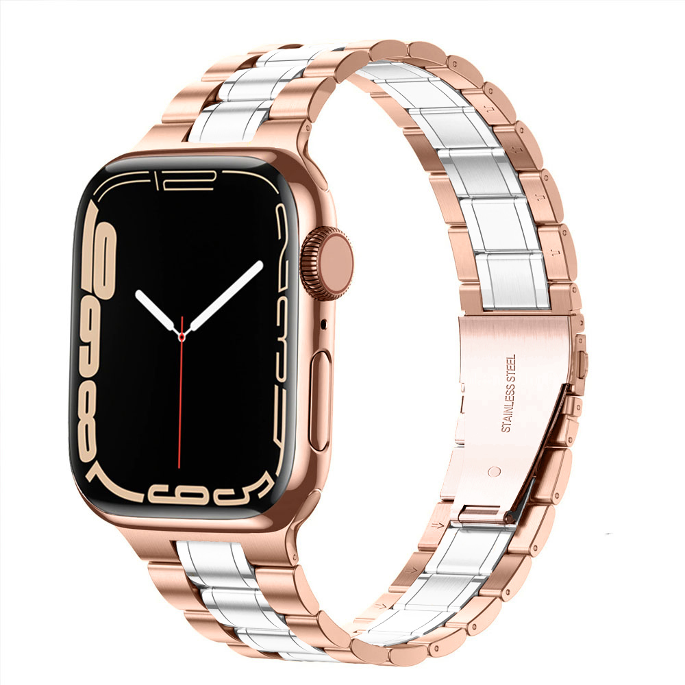 Bransoleta do Apple Watch Ultra 1-2 / Series 3-9 / SE 42/44/45/49mm – różowe złoto