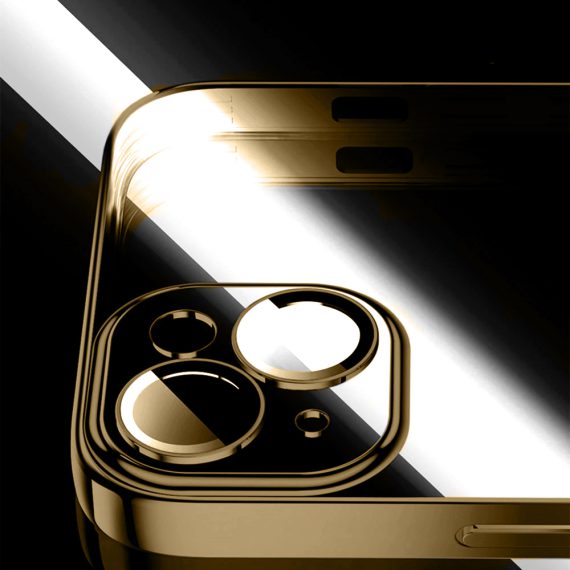 etui do iphone 13 premium protect full cover z osłoną kamery i obiektywów 9h, głęboka purpura