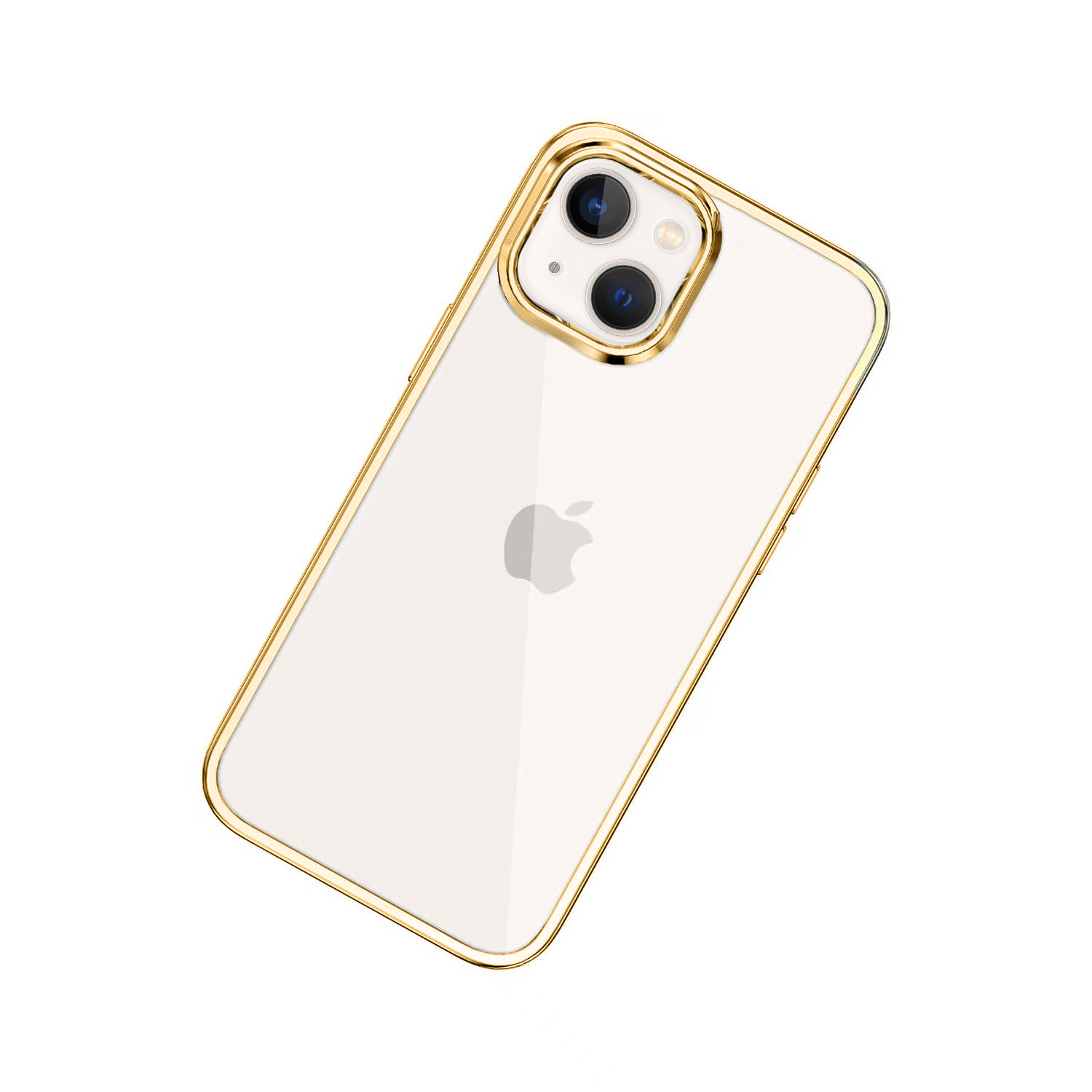 etui do iphone 14 pro max jetech simple metallic gold przeźroczyste z ramką w kolorze złota (kopia)