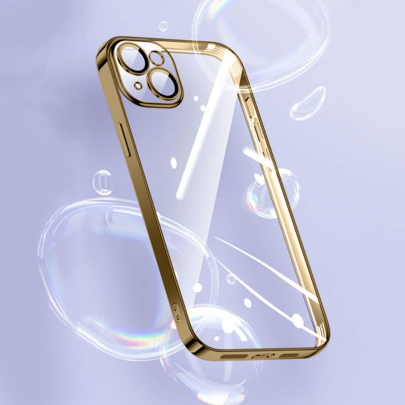 etui do iphone 13 premium protect full cover z osłoną kamery i obiektywów 9h, głęboka purpura