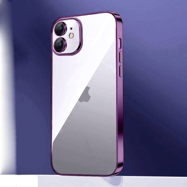 etui do iphone 11 premium violet z osłoną kamery, ciemny fiolet