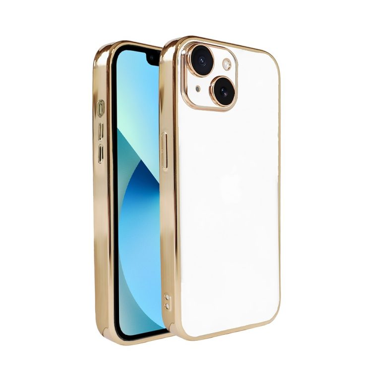 etui do iphone 13 mini slim golden z osłoną kamery, złote